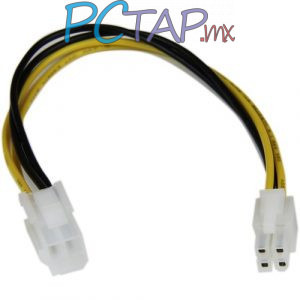 CABLE 0.2M EXTENSOR ATX 12V 4 PINES ALIMENTACION MACHO A HEMBR.