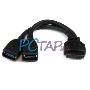 Cable adaptador de cabezal de placa base USB 3.0 interno de 2 puertos
